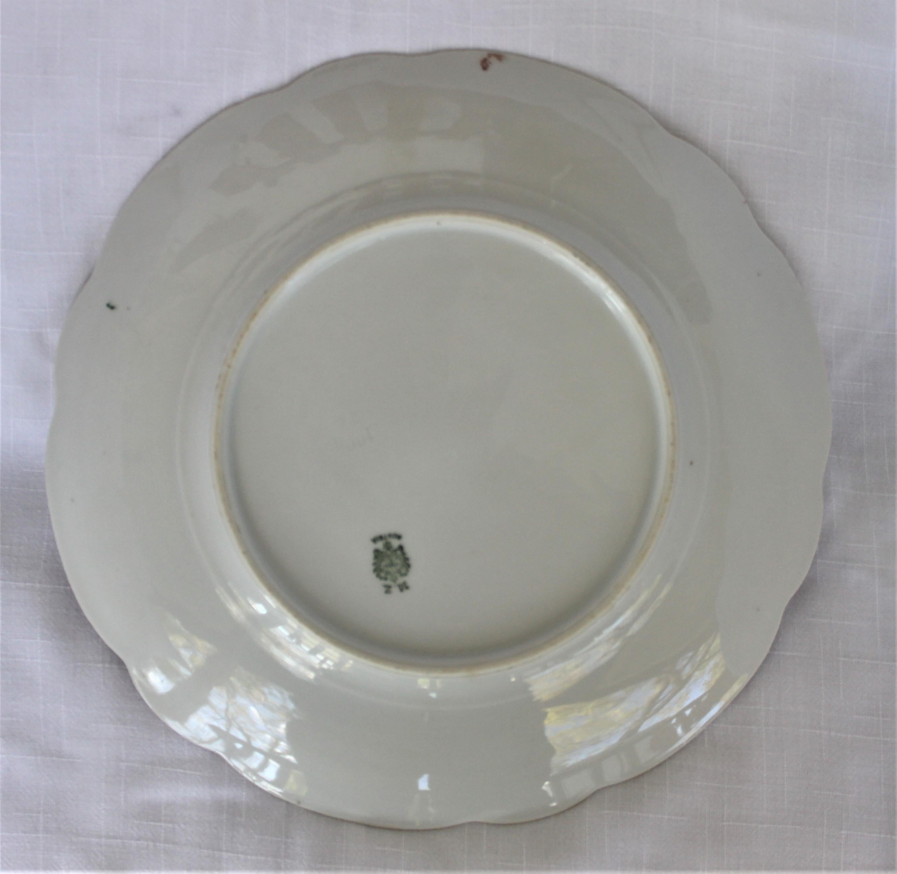 Antikes Porzellan MZ Österreich Porträt- oder Schrankteller, signiert „Constance“ (Edwardian) im Angebot