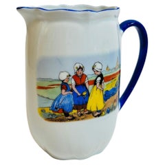 Antique Porcelain Pitcher Victoria China from Czechoslovakia