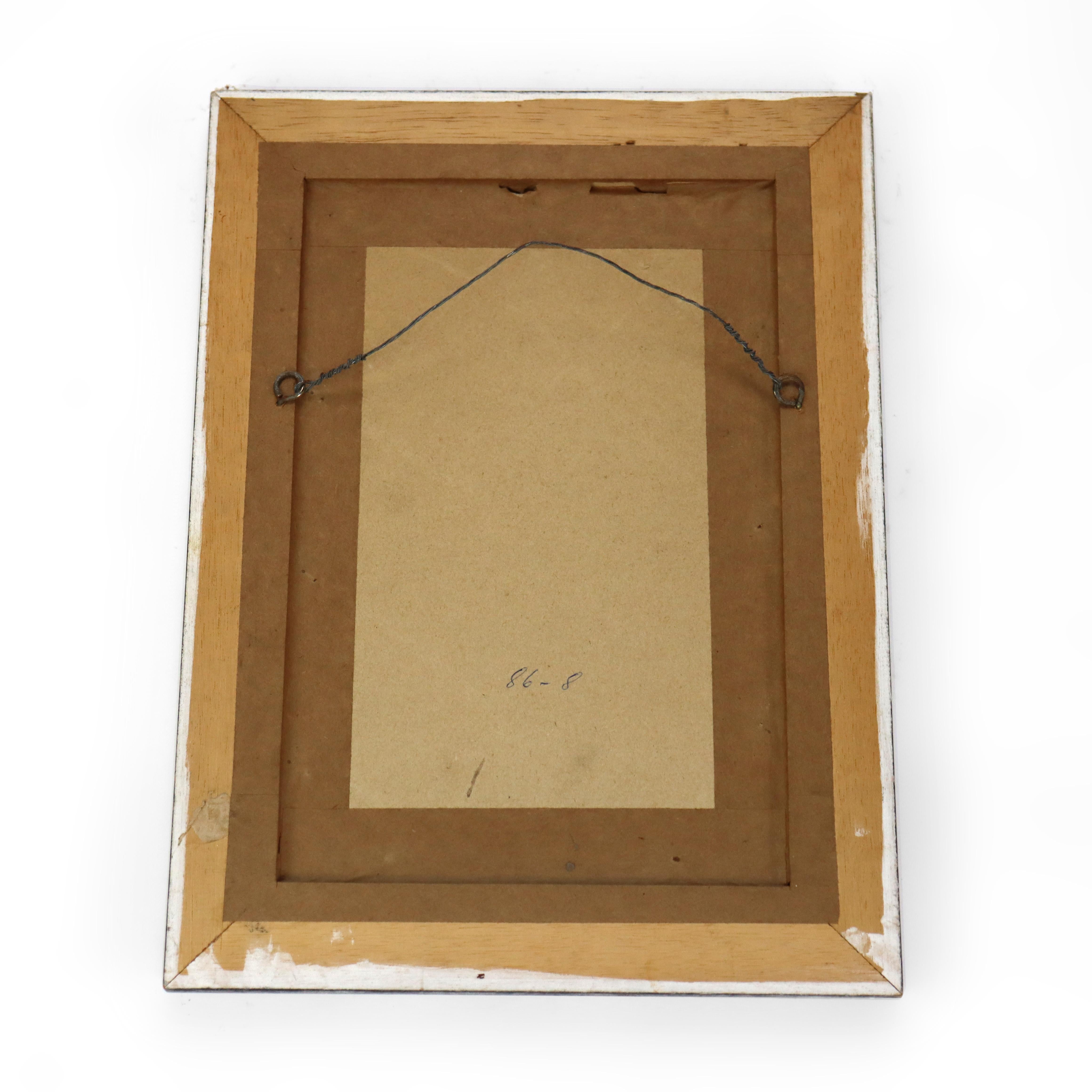 Antike Porzellanplakette 