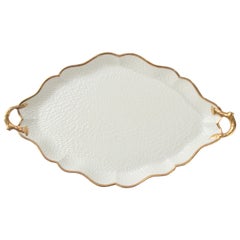 Used Porcelain Serving Tray - Limoges - France