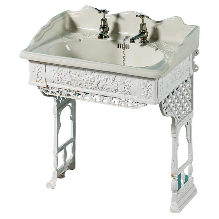 An old cast-iron sink. stock image. Image of plumbing - 189034333