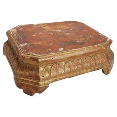 Antico supporto in legno per porcellana cinese o giapponese, XIX/XX secolo