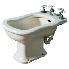 Antique French Porcher Bidet in porcellana