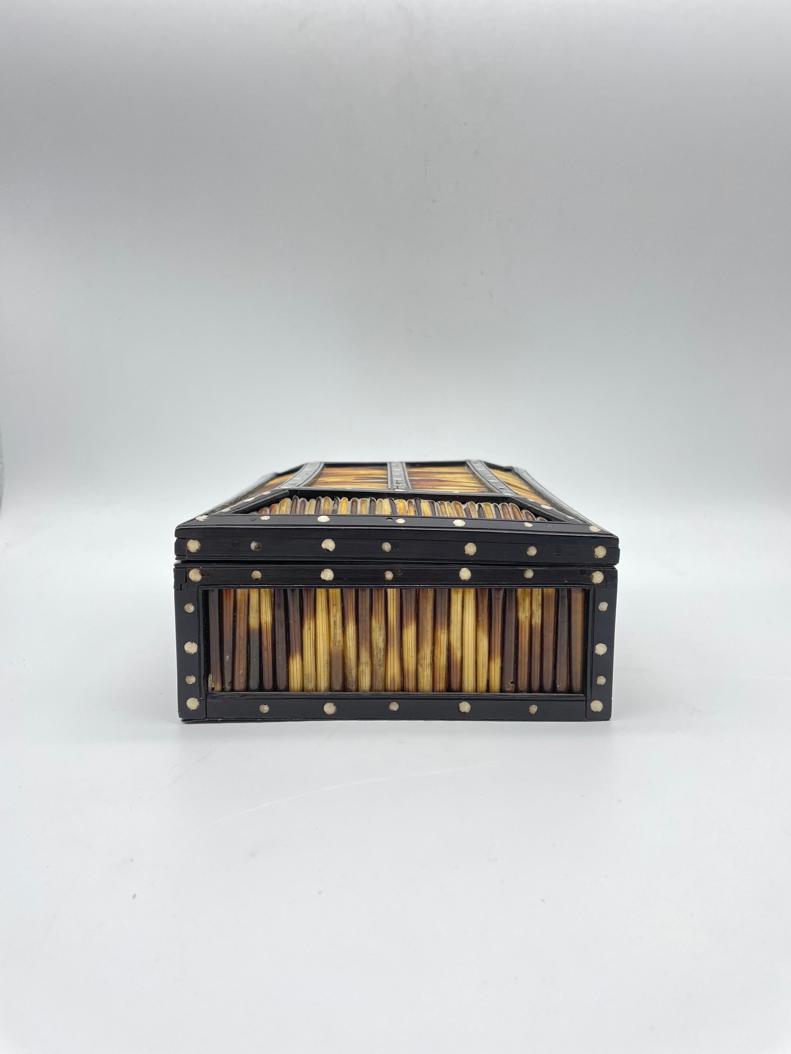 20th Century Antique Porcupine Box, Probably Sri Lanka