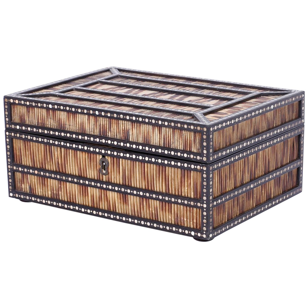 Quill box Vintage Box Vintage Wood Box