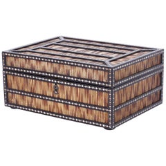 Antique Porcupine Quill Box