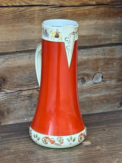 Antique Porsgrund Porcelain Chocolate Pot / Sjokolademugge, Norway, 1906–1914