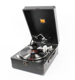 Antique Gramophone Portable HMV Mod 102E:: 1934:: 20ème siècle