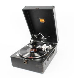 Used Portable HMV Gramophone Mod 102E, 1934, 20th Century