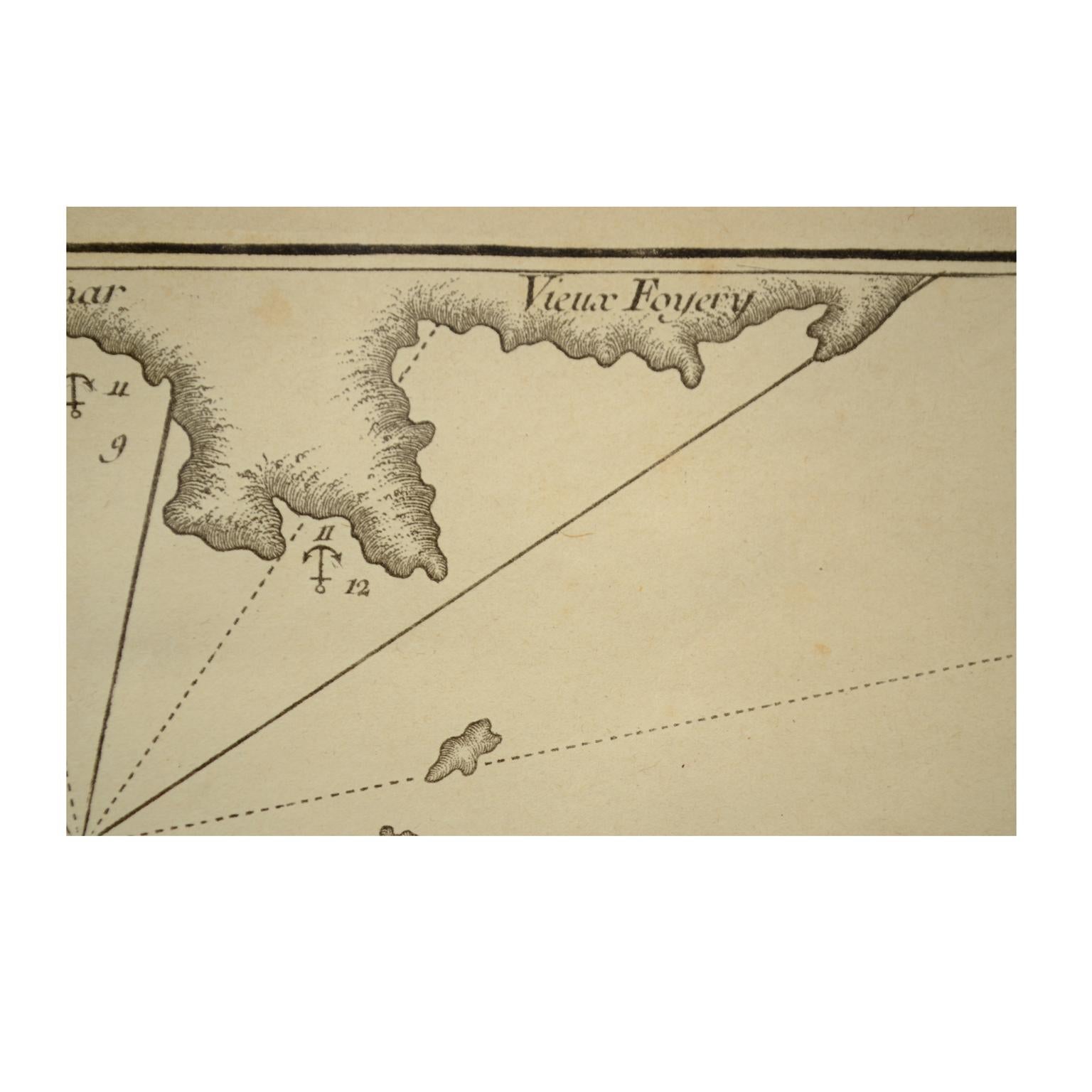 Französisches antikes nautisches Portolano des Golfe De St. Drely von Antoine Roux aus dem Jahr 1844 im Angebot 4