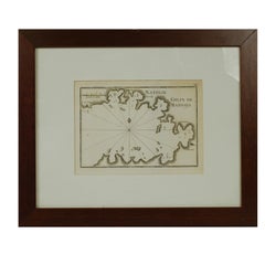 Antique portolano of Natolie Golfe De Mandaya by Antoine Roux, France, 1844