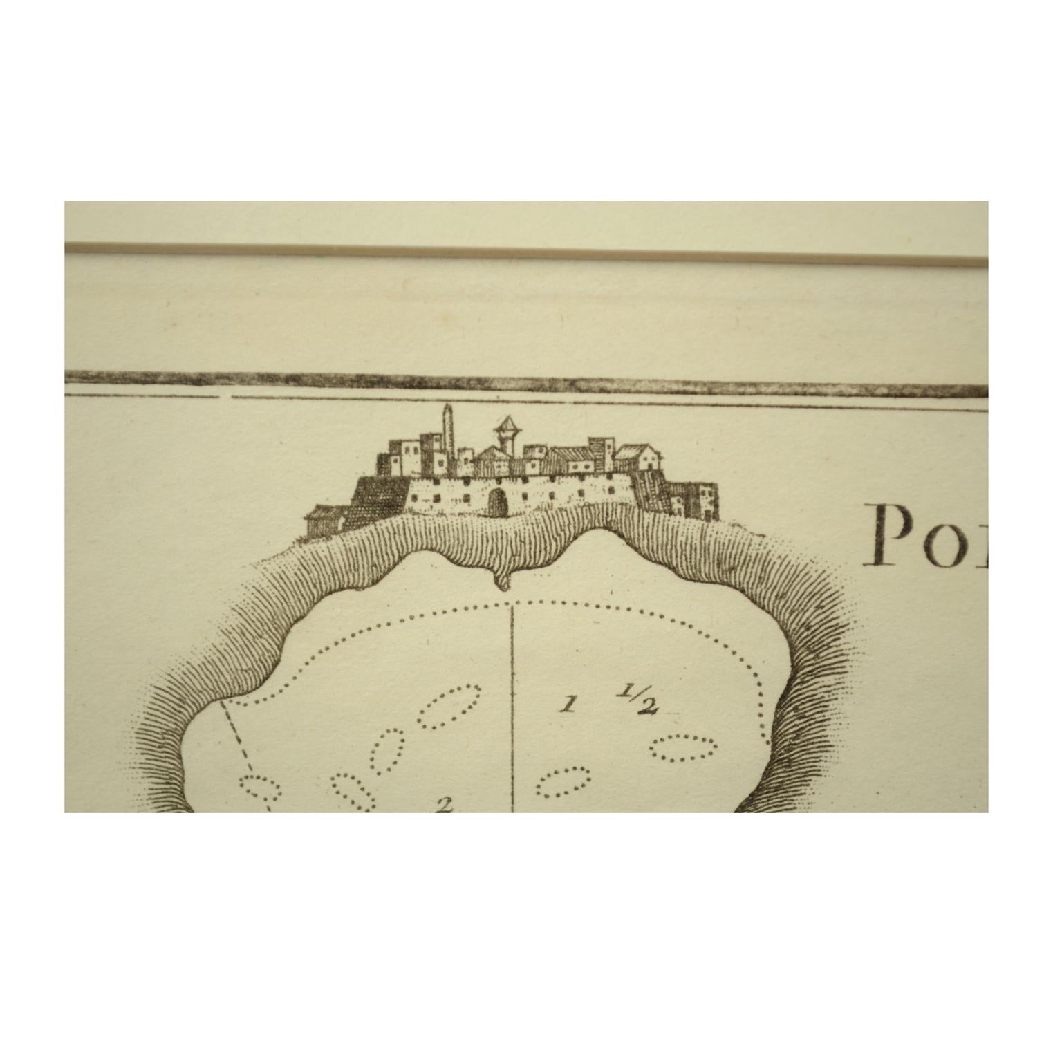 Paper 1844 French Nautical Portolano of Port De Chichimé Natolie by Antoine Roux  For Sale