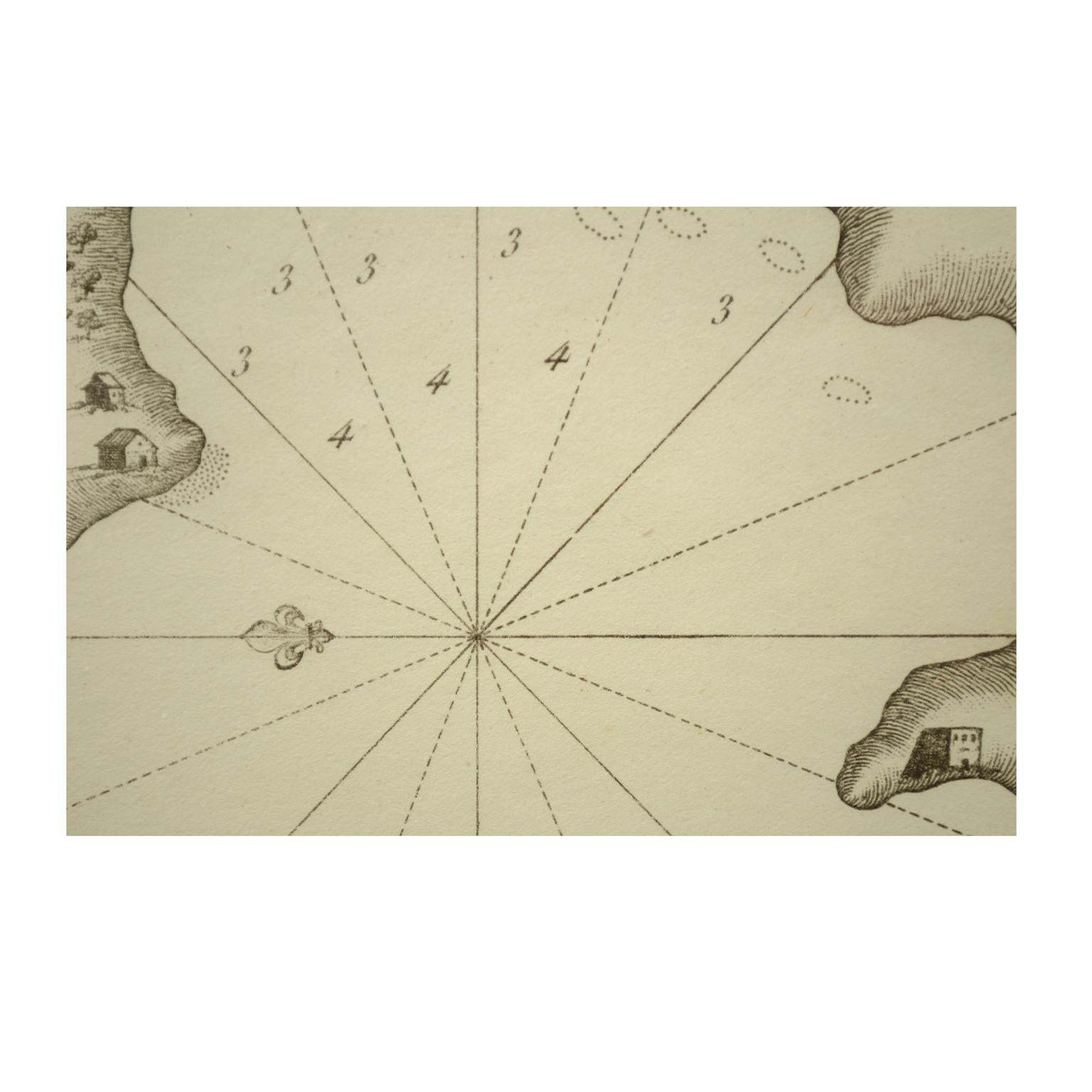 1844 French Nautical Portolano of Port De Chichimé Natolie by Antoine Roux  For Sale 2
