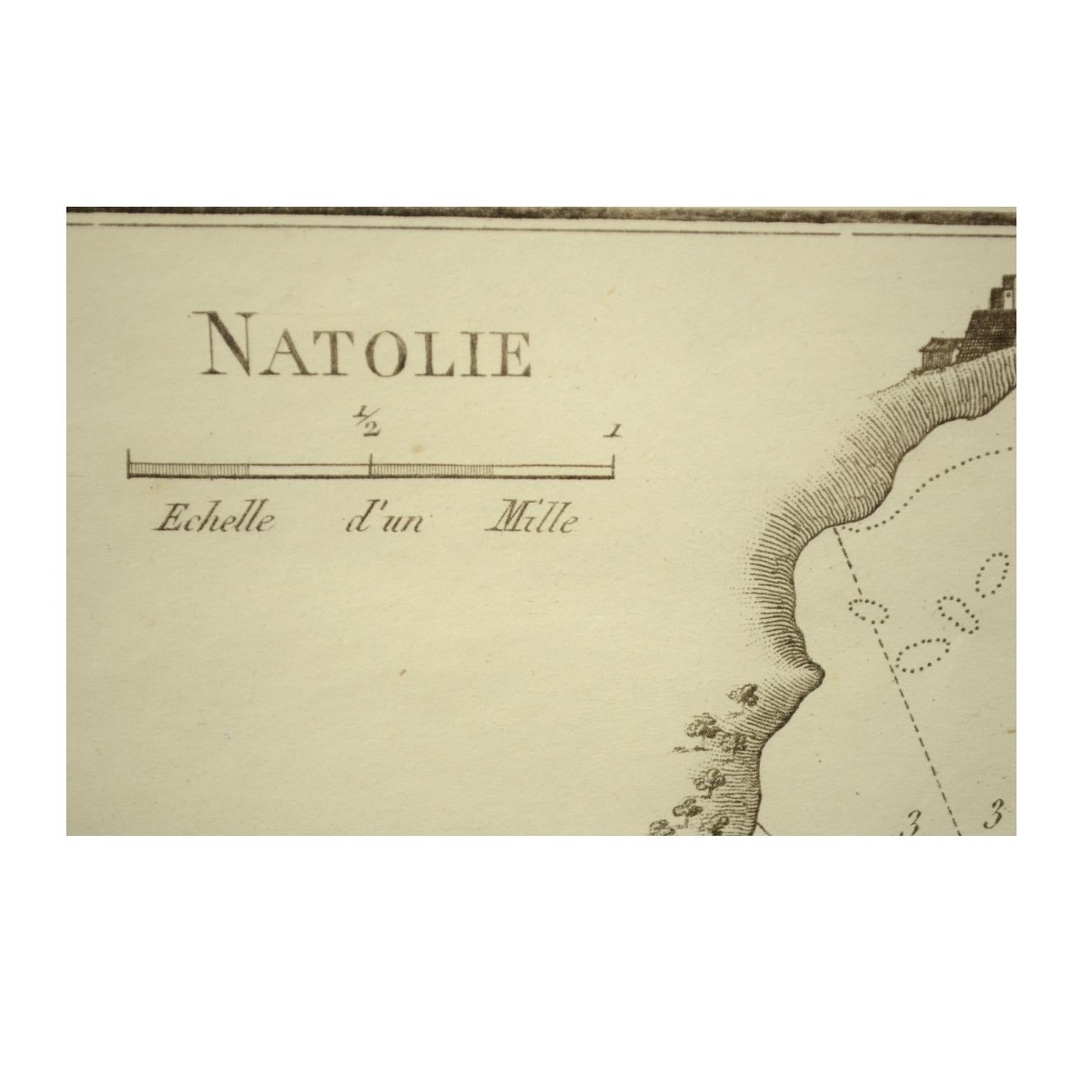 1844 Portolano nautico francese di Port De Chichimé Natolie di Antoine Roux in vendita 3