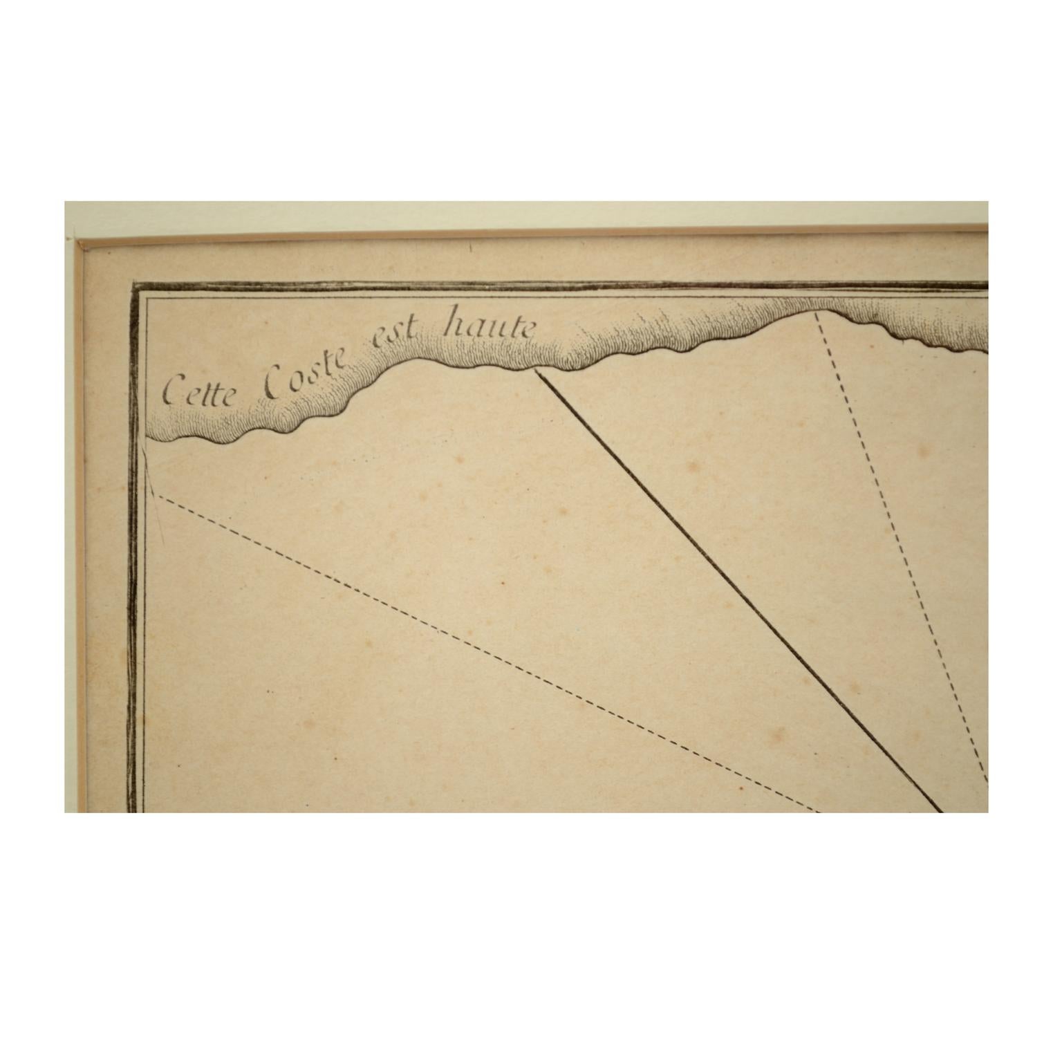 1844 Französischer antiker nautischer Druck mit Gravur  Portolano von Syrie von Antoine Roux (Papier) im Angebot