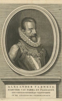 Portrait ancien Alexander Antiques - Gouverneur des Pays-Bas espagnols, c. 1750