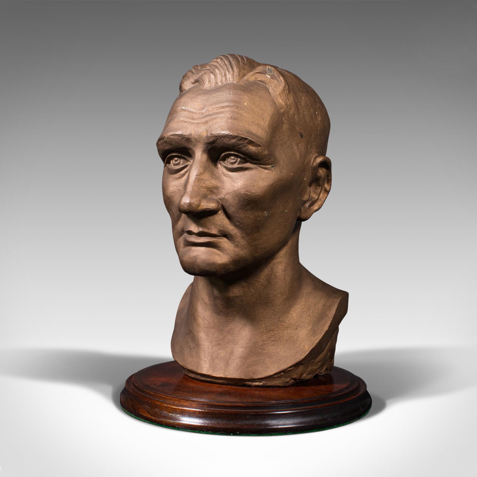 male bust statue