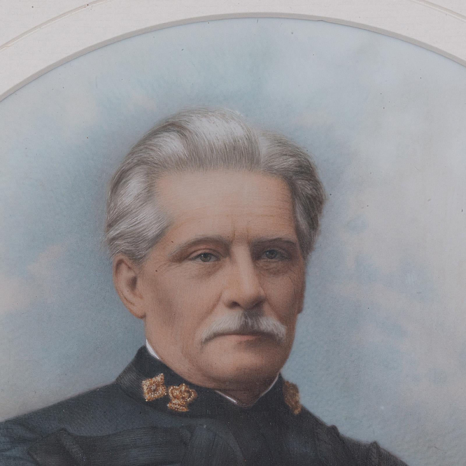 Ceramica Ritratto antico, Inglese, Quadro in ceramica con cornice, Fotografie, Vittoriano, 1890 in vendita