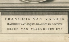 Antique Portrait François de Valois – Duke of Anjou and Brabant, 17th Century