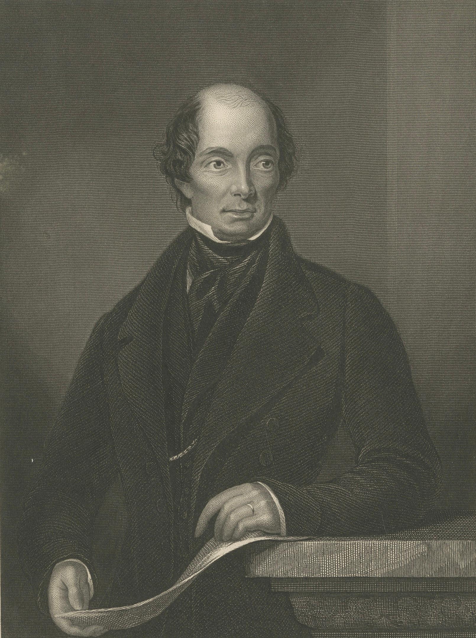 Antique Portrait Lord John Russell – British Prime Minister Engraving c.1850