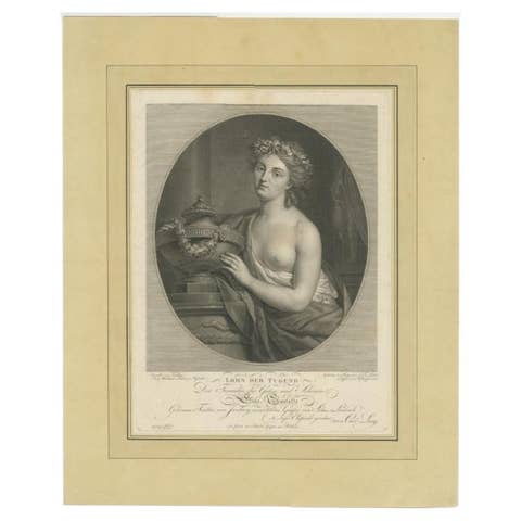 Reward of Virtue – Allegorical Portrait Dedicated to Elise Charlotte, c.1790