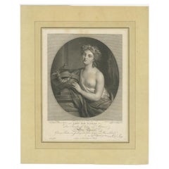 Antique Portrait of a Friend of Elise Zu Solms-Laubach by Leibold, circa 1790