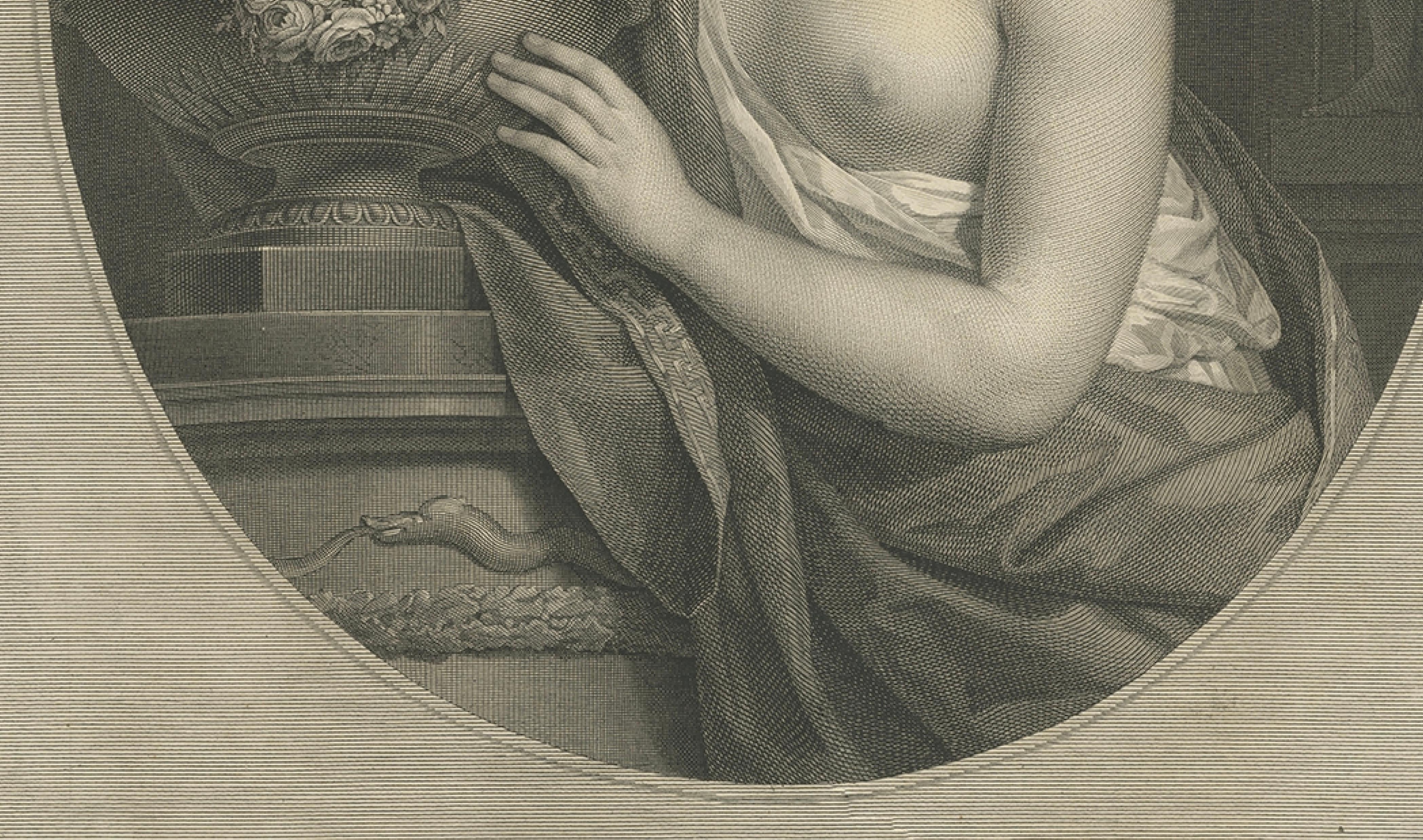 Papier Portrait ancien d'un ami d'Elisabeth zu Solms-Laubach par Leibold, vers 1790 en vente