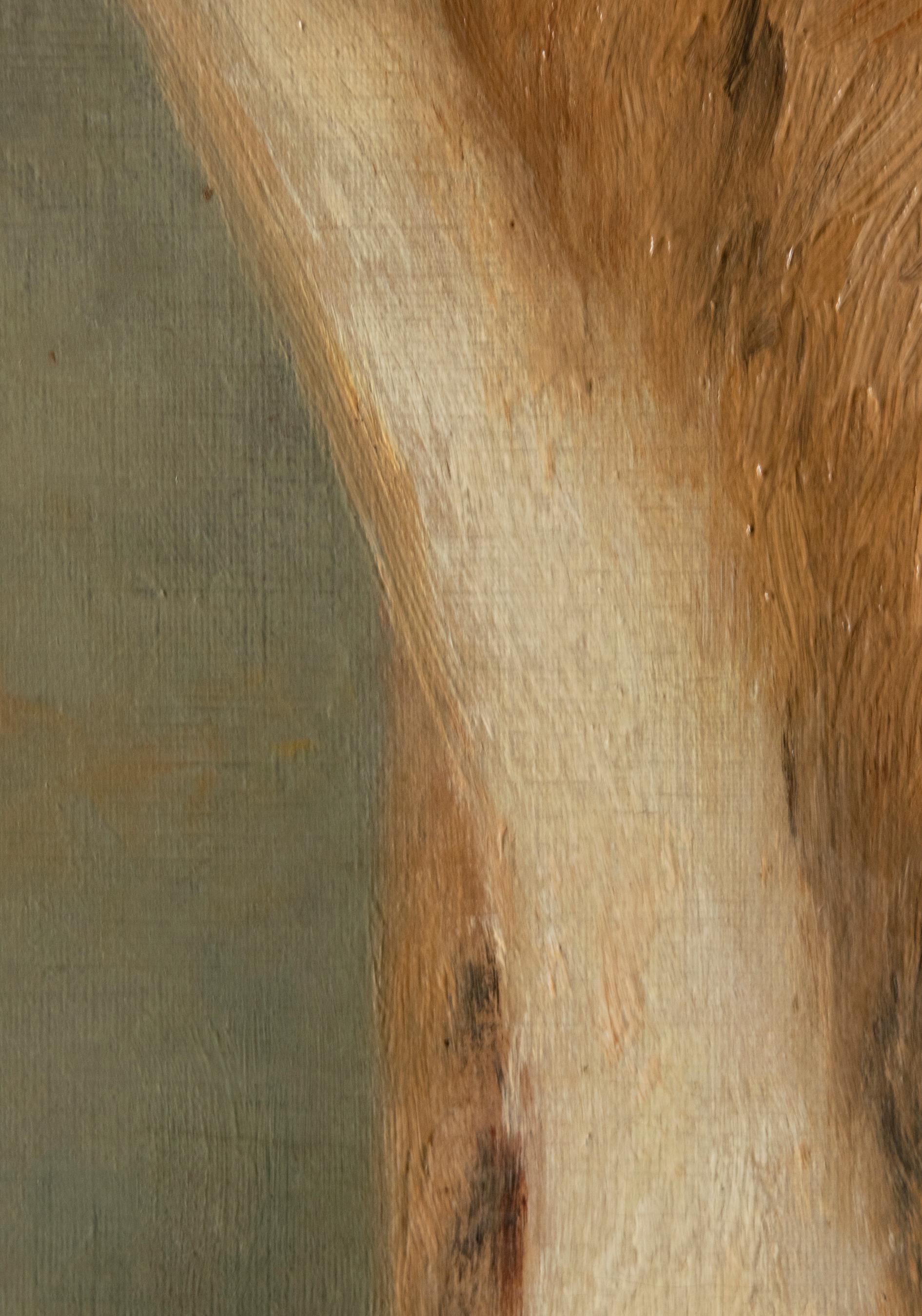 Portrait ancien d'un dogue allemand par Zélia Maria Klerx Huile sur toile en vente 9