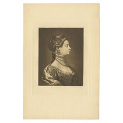 Antikes Porträt einer Dame oder potenziell einer Königin, um 1900