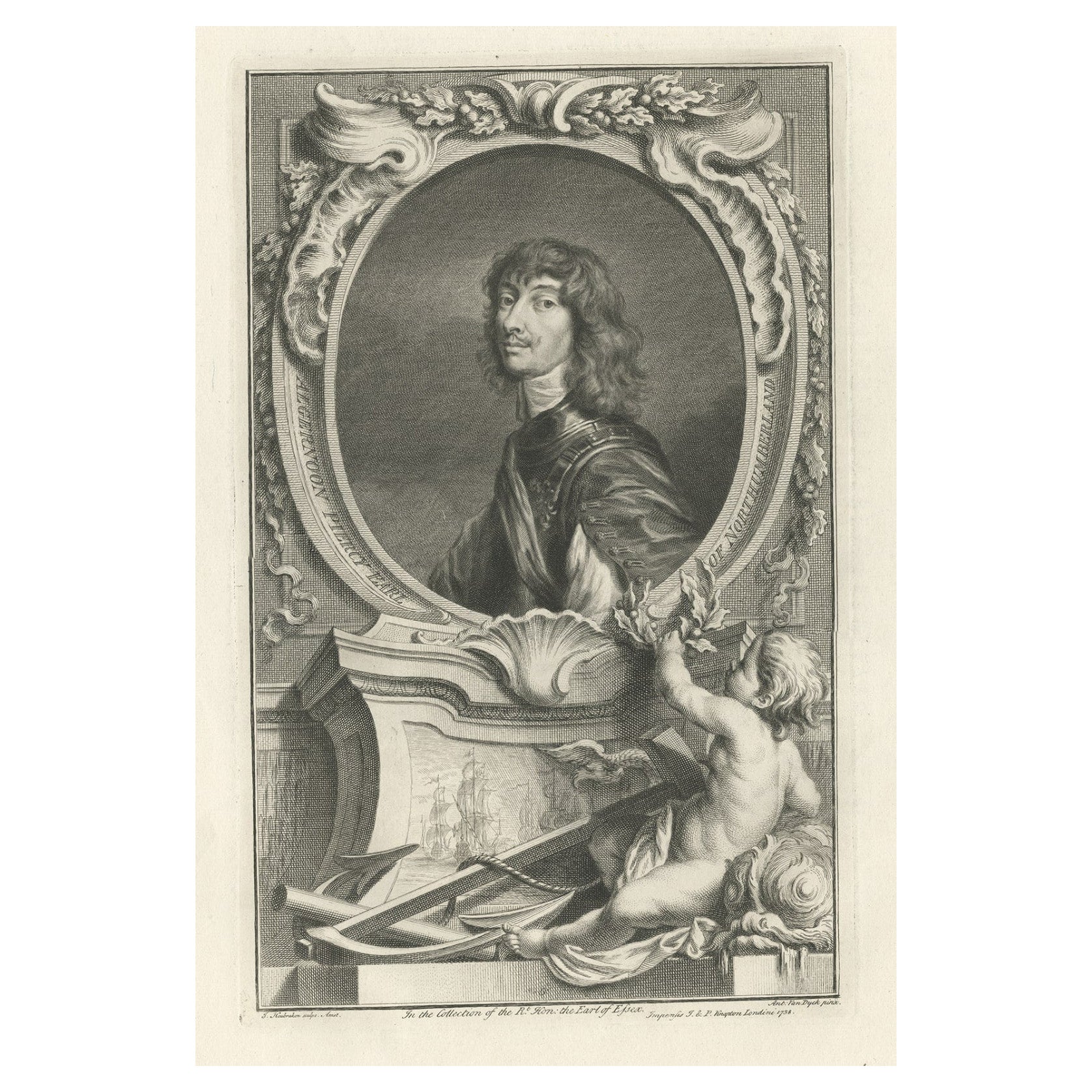 Antikes Porträt von Algernon Percy, 10. Earl of Northumberland, 4. Baron Percy