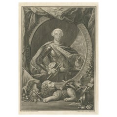Antique Portrait of Charles III of Spain