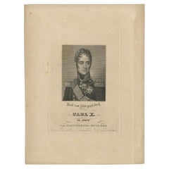 Antique Portrait of Charles X, c.1840