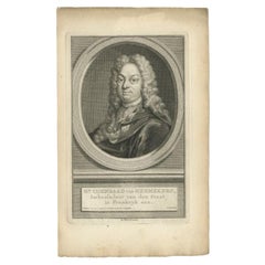 Antikes Porträt von Coenraad van Heemskerk, Earl of Heemskerk, 1749