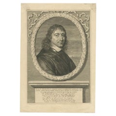 Antikes Porträt des niederländischen Generals Gerard Pietersz, Hulft, um 1670