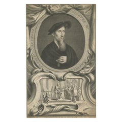 Antique Portrait of Edward Seymour, 1st Duke of Somerset KG '1500-1552'