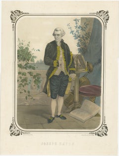 Antique Portrait of Franz Joseph Haydn