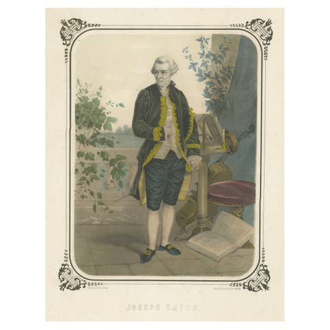 Antique Portrait of Franz Joseph Haydn