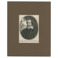 Portrait ancien du magistrat français Mathieu Molé
