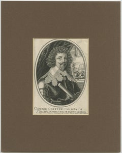 Antique Portrait of Gaspard III de Coligny
