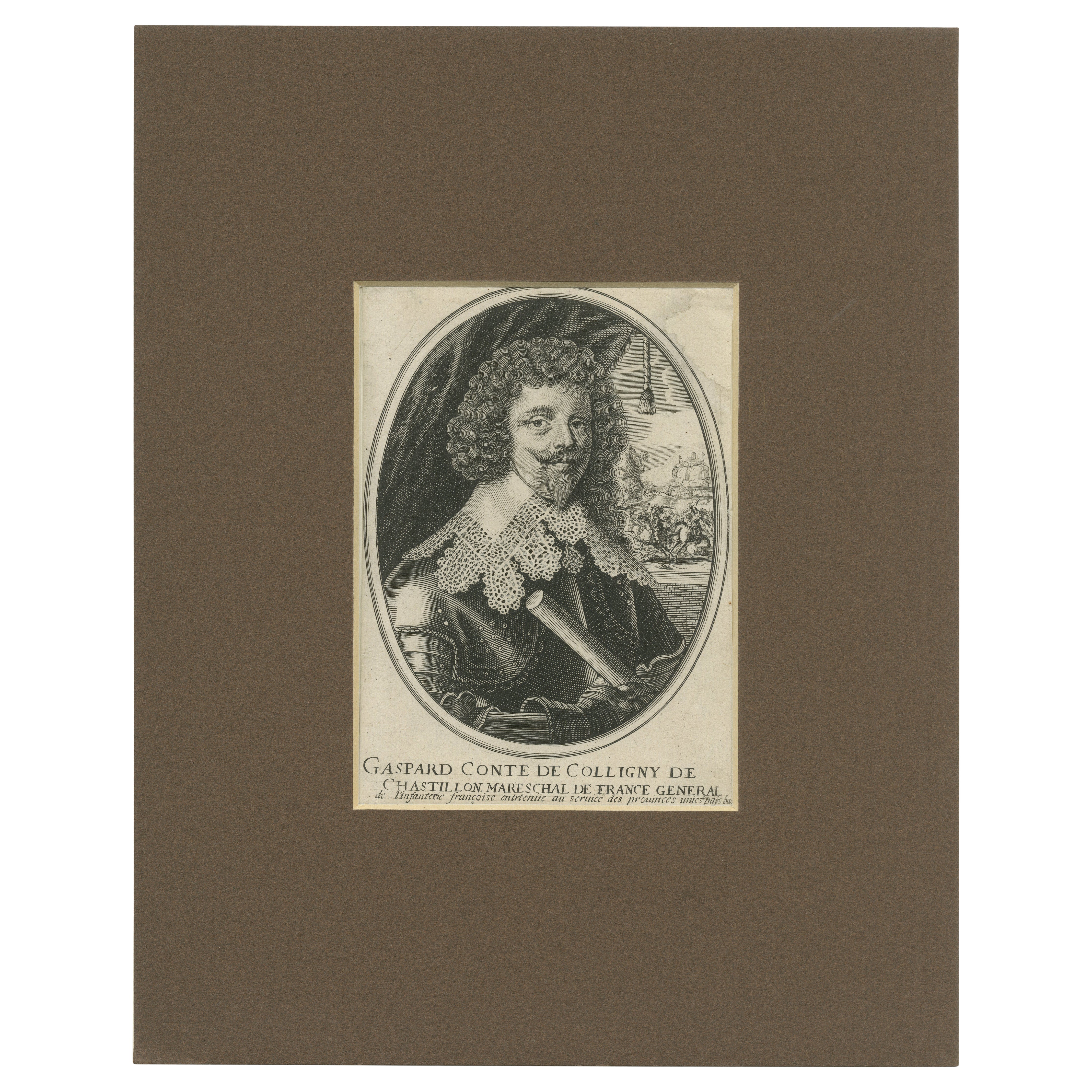 Portrait ancien de Gaspard III de Coligny