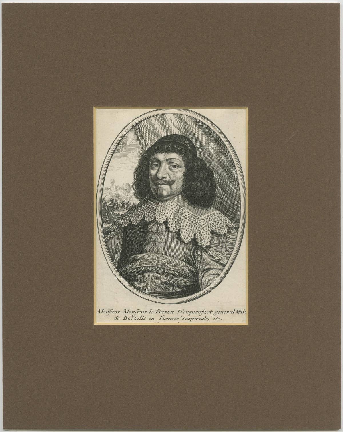 Antique Portrait of General Adrian Von Enckevort