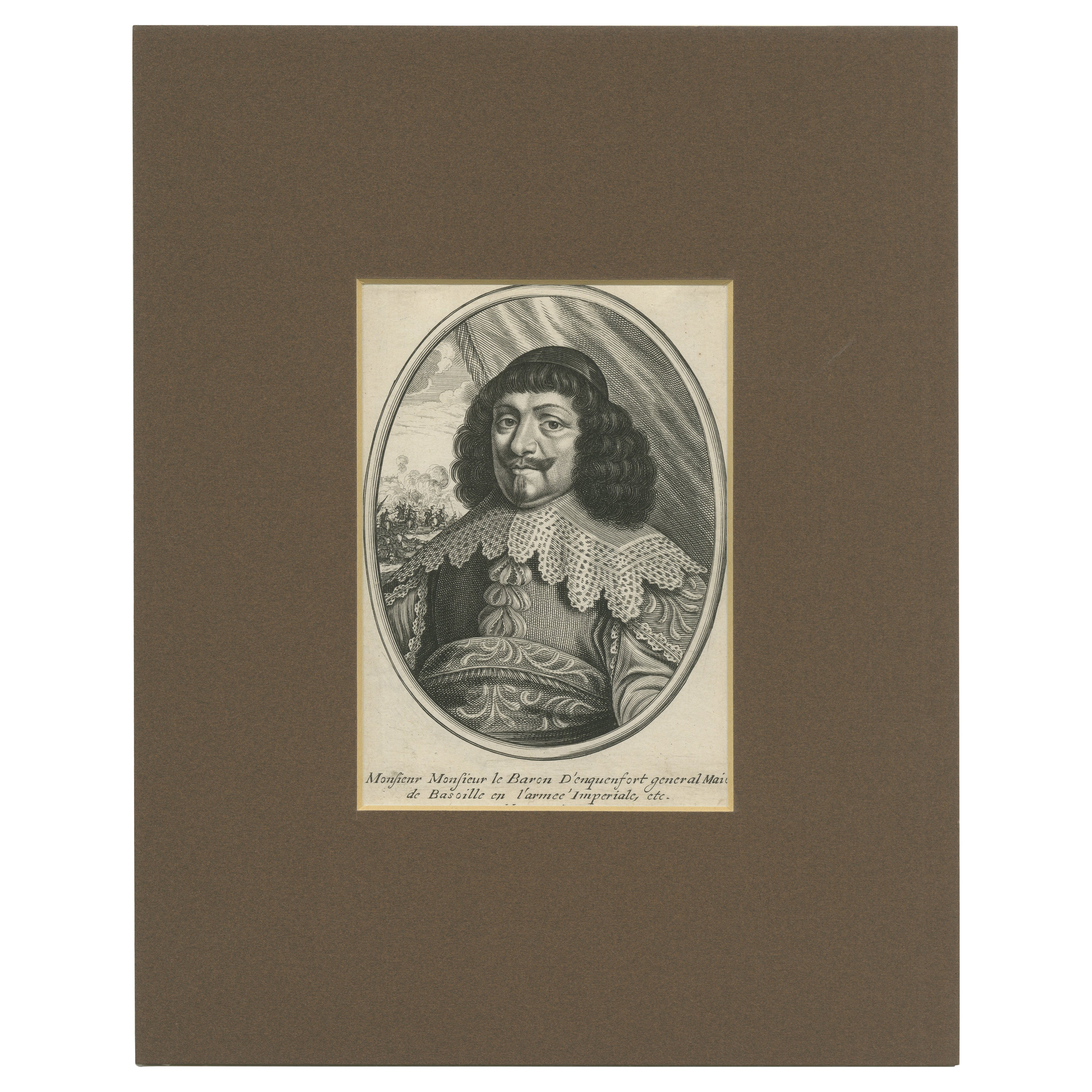 Portrait ancien du général Adrian von Enckevort