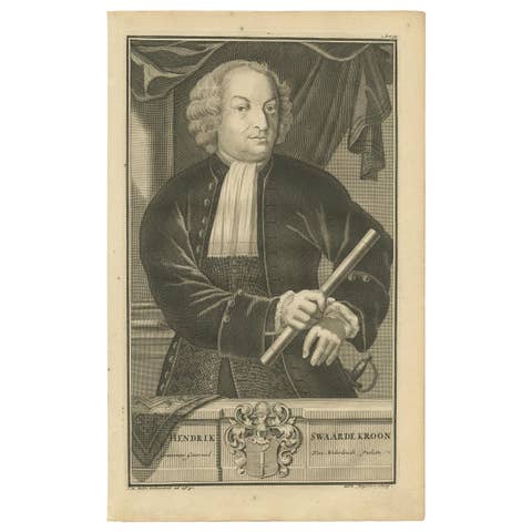 Portrait of Hendrick Zwaardecroon Governor-General of the Dutch East Indies 1726