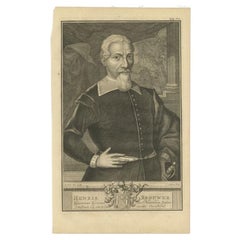 Antique Portrait of Hendrik Brouwer, Governor of the Dutch East Indies