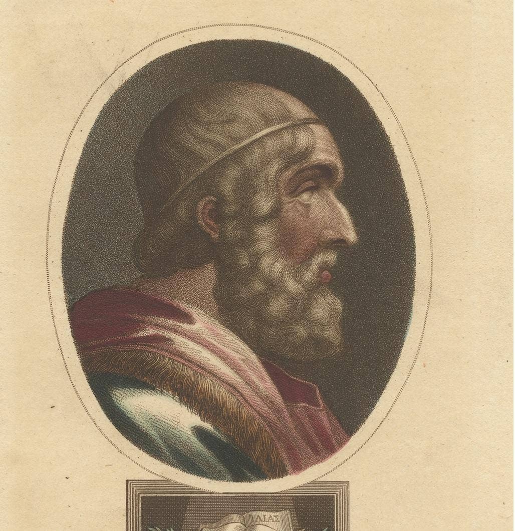 Antique Portrait of Homer by Wilkes