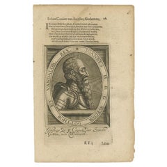 Antique Portrait of Johan II, King of Sweden by Janszoon, 1615