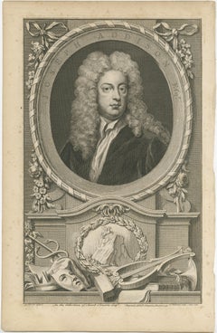 Antique Portrait of Joseph Addison