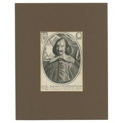 Portrait ancien du cardinal Mazarin de Jules