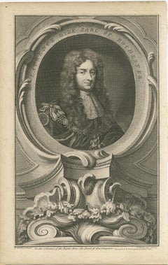 Original Antique Portrait of Laurence Hyde, 1st Earl of Rochester