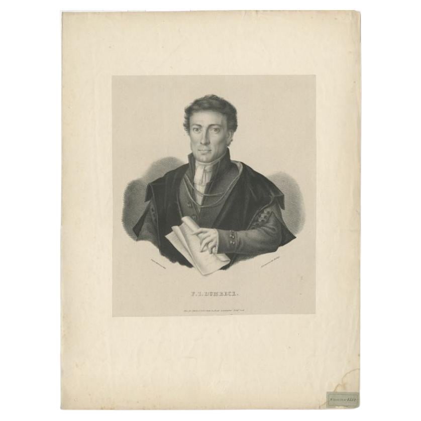 Antique Portrait of Ludwig Franz Joseph Dumbeck by Lemonnier, 1827 For Sale